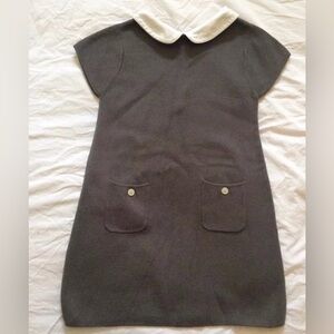 Olive Juice Girls Knit Gray Dress girl Sz. 5